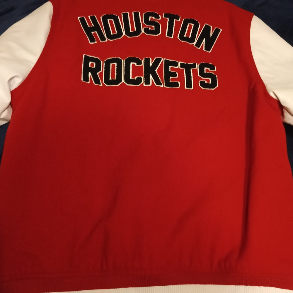 New Era Houston Rockets Red Varsity Jacket